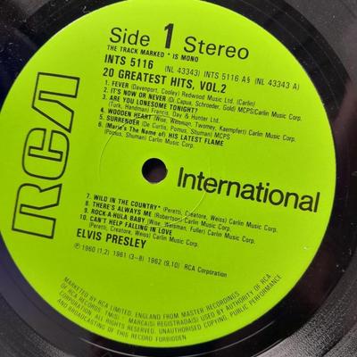 Elvis Presley 20 Greatest Hits Volume 2 Vinyl LP 12" Record Album in great condition!