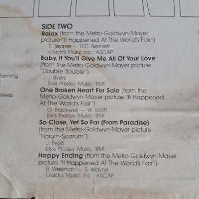 Elvis Presley Spinout and Maihalo Vinyl LP 12" Record Albums