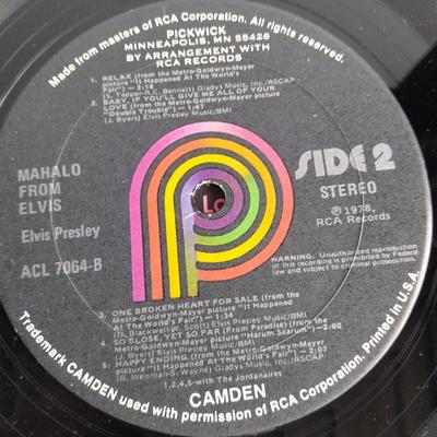 Elvis Presley Spinout and Maihalo Vinyl LP 12" Record Albums