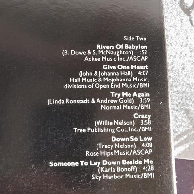 Five Linda Romstadt Vinyl LP 12" Record Albums in great condition!