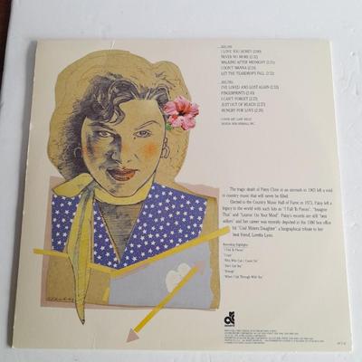Three Patsy Cline Vinyl LP 12" Record Albums in great condition!