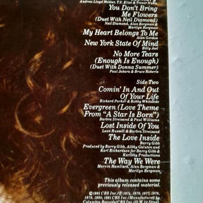 Three Barbara Streisand Vinyl LP 12" Record Albums in great condition!