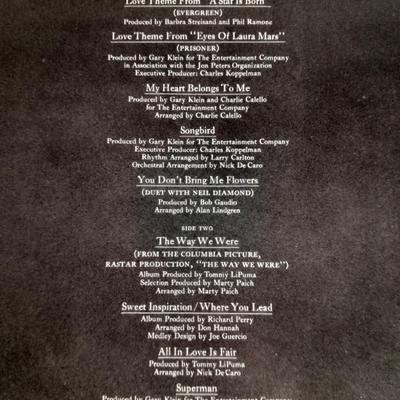 Three Barbara Streisand Vinyl LP 12" Record Albums in great condition!