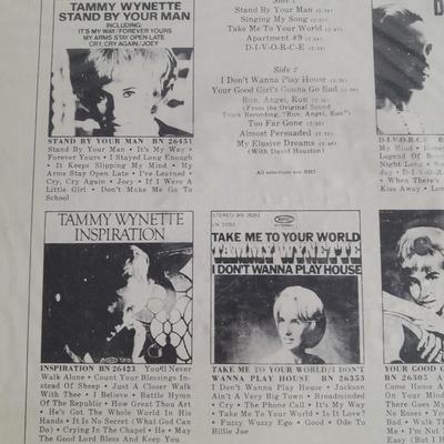 Two Tammy Wynette Vinyl LP 12" Record Albums in great condition! one still sealed!