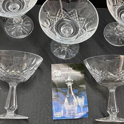 Set of 7 Waterford â€œKenmareâ€ Tall Champagne or Sherbet Glass