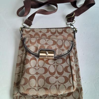 COACH Monogram small crossbody shoulder bag