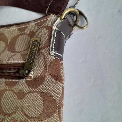 COACH Monogram small crossbody shoulder bag