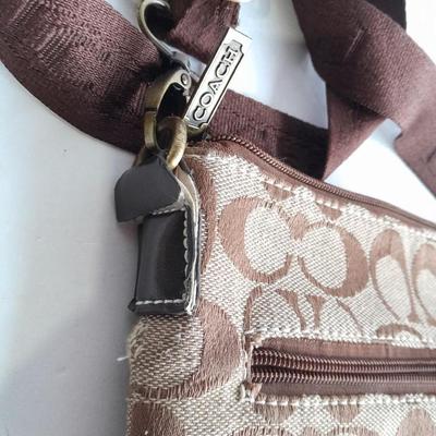 COACH Monogram small crossbody shoulder bag