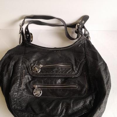 Kathy Van Zeeland black purse with shoulder strap Fifth Avenue New York