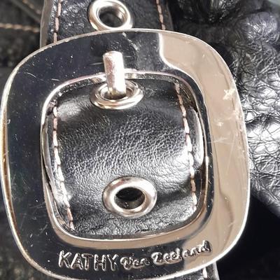 Kathy Van Zeeland black purse with shoulder strap Fifth Avenue New York