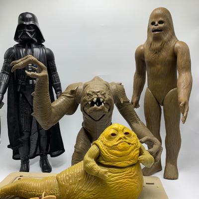 Four Large Star Wars Kenner Action Figures from '70's & '80's (S3-HS)
