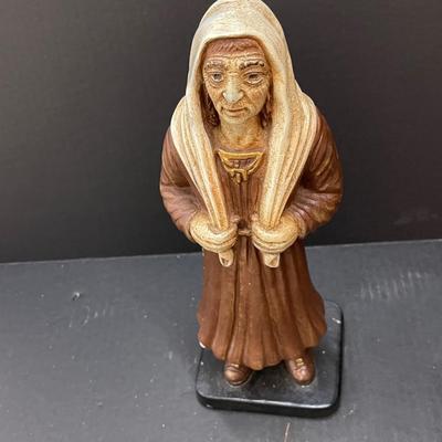 Vintage Cast Iron Peasant Lady