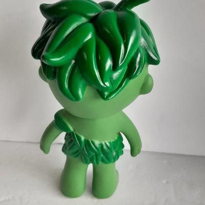 Vintage Sprout Vinyl Doll Jolly Green Giant 1970s Sprout and Ernie Keebler Elf Vinyl Doll / figure