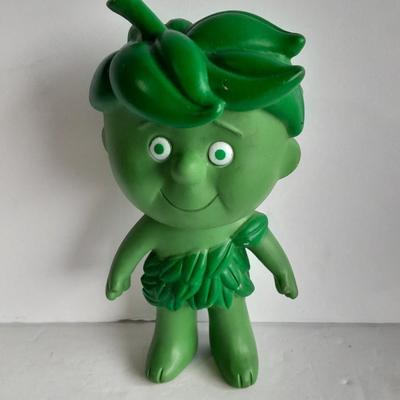 Vintage Sprout Vinyl Doll Jolly Green Giant 1970s Sprout and Ernie Keebler Elf Vinyl Doll / figure
