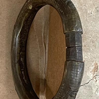 Antique African Currency Bracelets-Set of Two