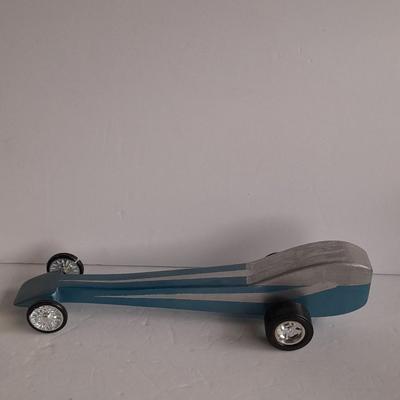 Fisher Price Piggly Wiggly and wooden Derby car