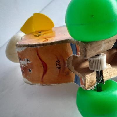 Fisher Price Piggly Wiggly and wooden Derby car