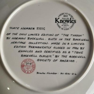 Franklin Mint plates with COA "The Professor" "Getting to Know you" and "The Tyeoon"