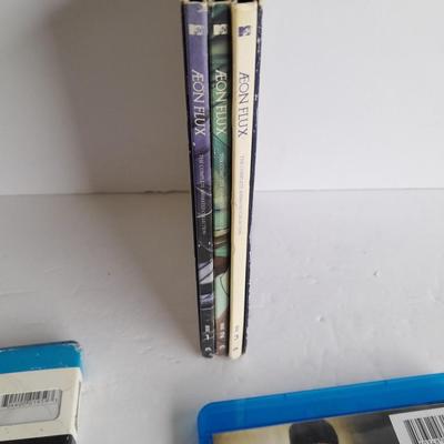 DVD Aeon Flux three set dvd's and two Blue Ray Movies Dragon Ball and IP man
