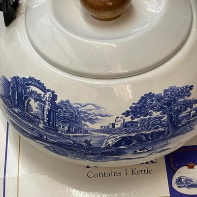 NEW Spode Blue Room Tea Kettle