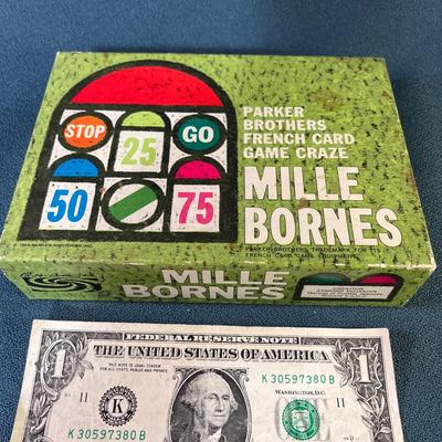 VINTAGE 1962 MILLE BORNES FRENCH CAR TRAVEL GAME