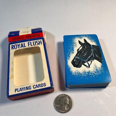VINTAGE PLAYING CARDS HORSE HEAD DESIGN