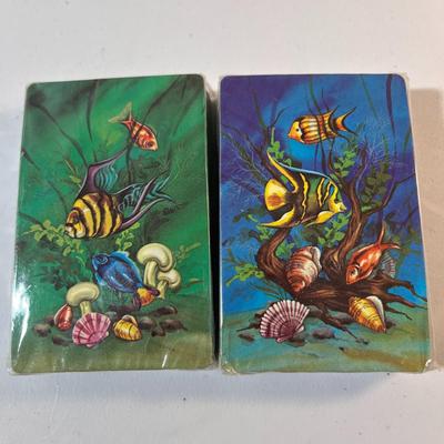 TROPICAL FISH VINTAGE PLAYING CARDS