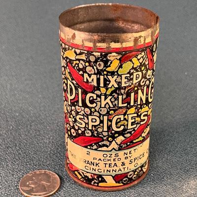 ANTIQUE PICKLING SPICES TIN