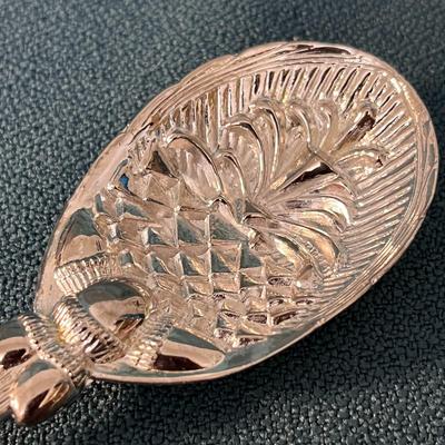 FANCY SILVER PLATED SPOON INTRICATE ACORN PATTERN