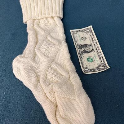 HEAVY KNIT HANGING STOCKING 