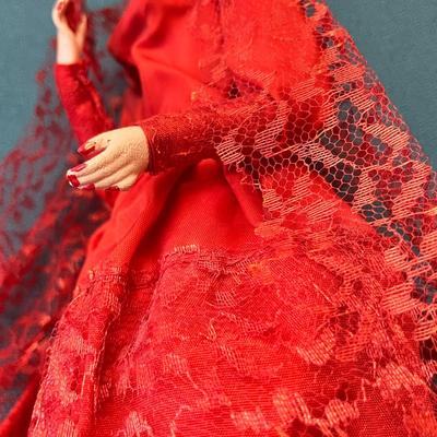 SPANISH SENORITA DOLL HAND PAINTED FACE HANDS