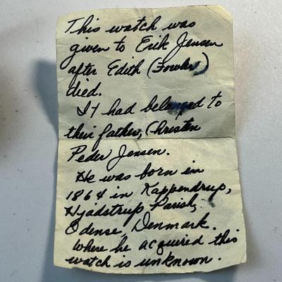 OLD TIME POCKET WATCH IN SILVER CASE