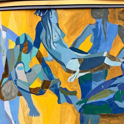 ORIG. ARTWORK NUDES ABSTRACT PAINTING by MIRIAM BOROFF