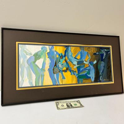 ORIG. ARTWORK NUDES ABSTRACT PAINTING by MIRIAM BOROFF