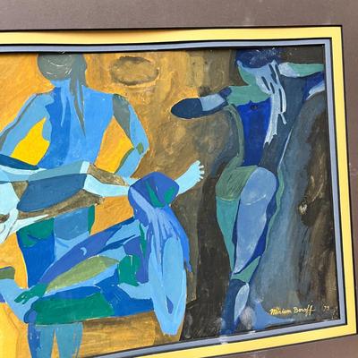 ORIG. ARTWORK NUDES ABSTRACT PAINTING by MIRIAM BOROFF