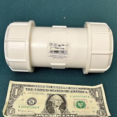 NEW 2â€ PIPE COUPLER UPVC