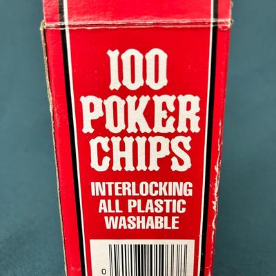 NEW PACK OF 100 POKER SHIPS 