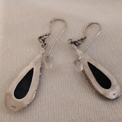 Vintage Lapis Lazuli 925 Earrings