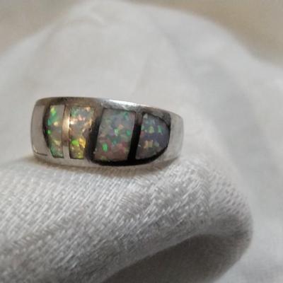 Gorgeous Opal 925 Ring Size 7