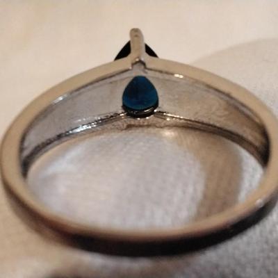Vintage Sapphire And Opal 925 Ring Size 9