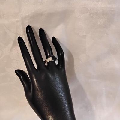 Vintage Sapphire And Opal 925 Ring Size 9