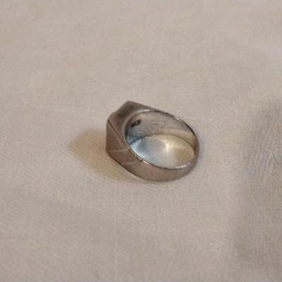 Vintage Rare Yellow Tigers Eye 925 Ring Size 5.5