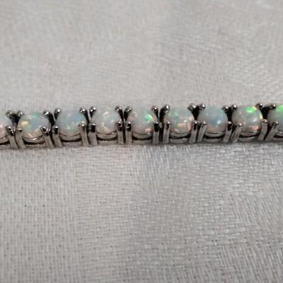 Stunning Opal 7.5" 925 Bracelet
