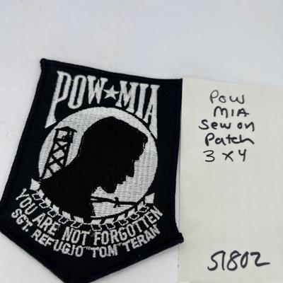 Vietnam POW MIA Sew on patch for SGT Refugio Tom Teran