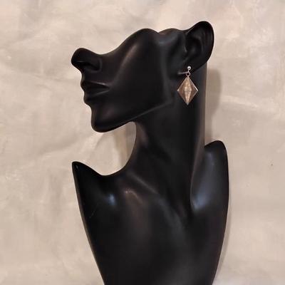 Vintage Unique Opal 925 Earrings