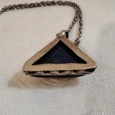 Vintage Lapis Lazuli 28" 925 Necklace