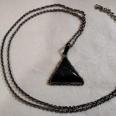 Vintage Lapis Lazuli 28" 925 Necklace