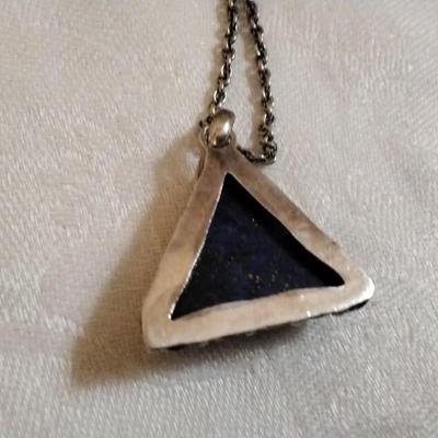 Vintage Lapis Lazuli 28" 925 Necklace