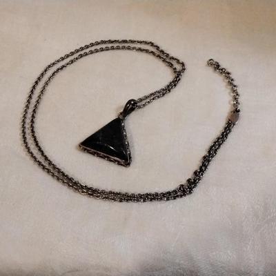 Vintage Lapis Lazuli 28" 925 Necklace