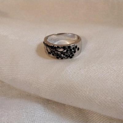 Emerald Tree of Life 925 Ring Size 8